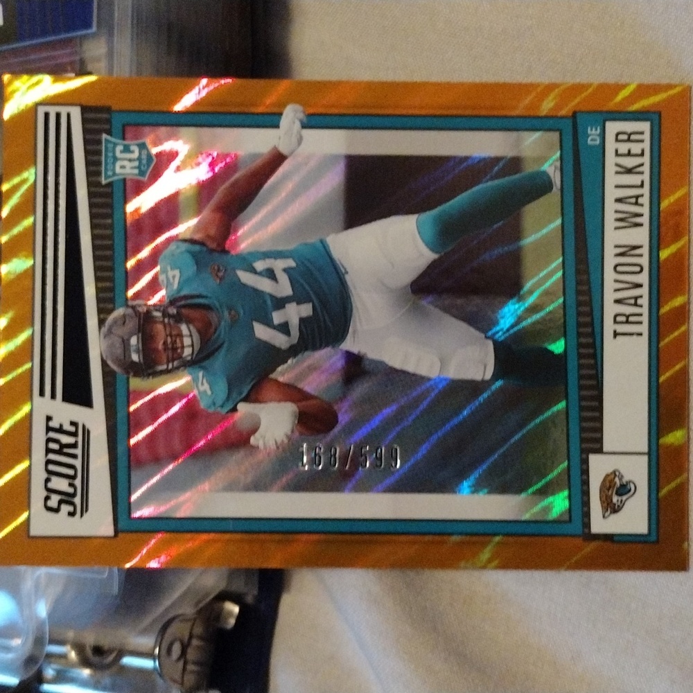 Travon Walker LAVA ROOKIE 168/599 2022 score